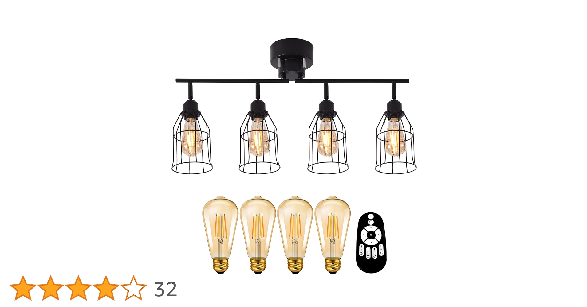 Amazon.co.jp : PNRLUX シーリングライト 8畳 スポットライト 4灯 E26